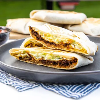 Beef Crunchwrap Supreme s roštilja