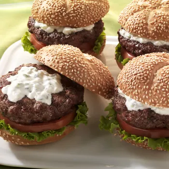 Burgeri od janjetine s mentom i tzatzikijem