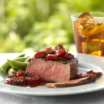 Filet mignon s portom, trešnjama i timijanom