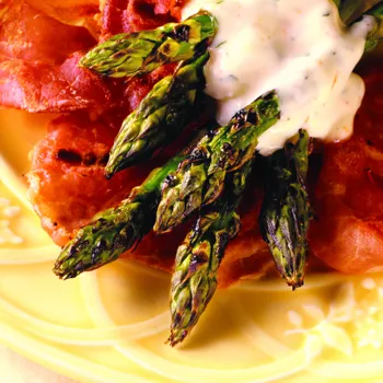 Grilovane šparoge s pršutom i majonezom od naranče