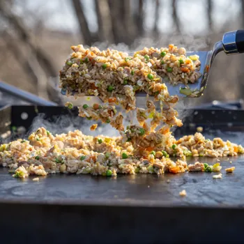 Jednostavna pržena riža s piletinom