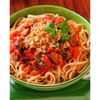 Linguine s ljutim talijanskim kobasicama