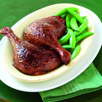 Polako pečene pačje batke s hoisin-narančastom glazurom