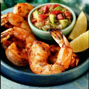 Roštiljane kozice s meksičkom salsom