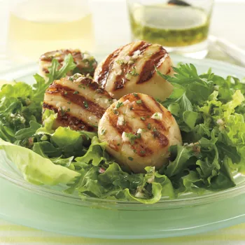 Salata od kapica s citrusnim vinegretom