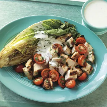 Salata od piletine i romane s domaćim ranch dressingom