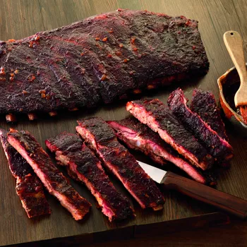 Slatka i dimljena rebarca s umakom od tekile