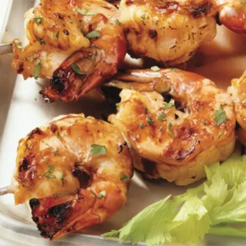 Slatko-ljuti ražnjići od kozica