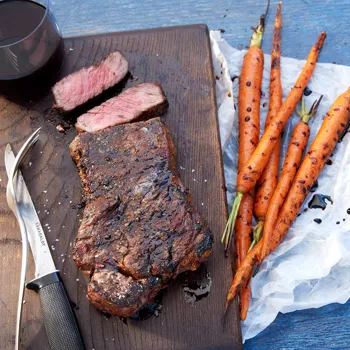 Strip odresci pečeni na ugljenu s balzamičnom glazurom