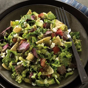 Taco salata s Carne Asada i salsom od tomatilla