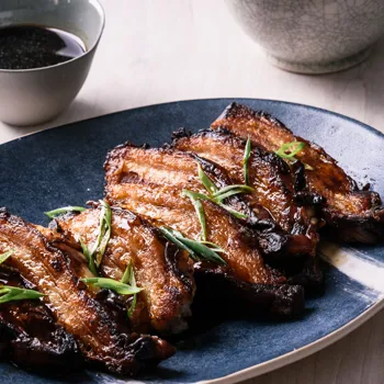 Teriyaki svinjska potrbušina s jasmin rižom