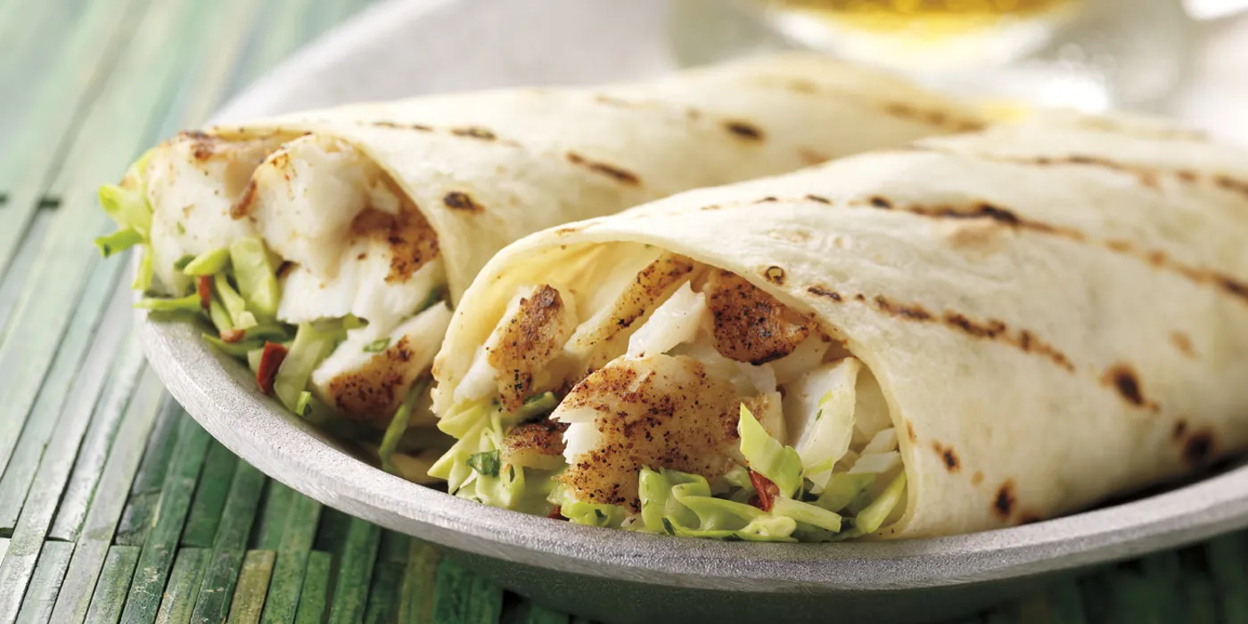 Baja riblje tortilje s chipotle-limeta salatom