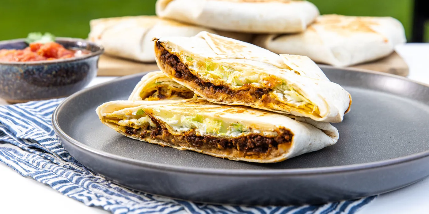 Beef Crunchwrap Supreme s roštilja