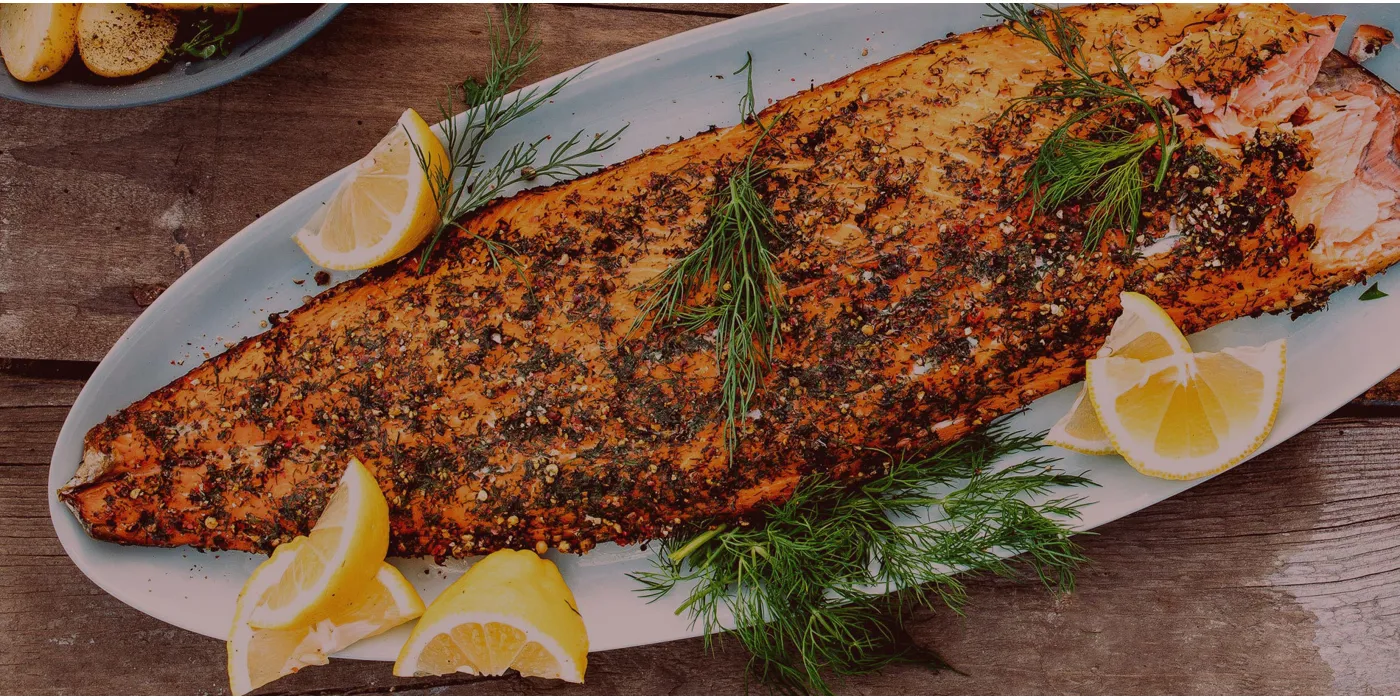 Dimljeni losos s paprom