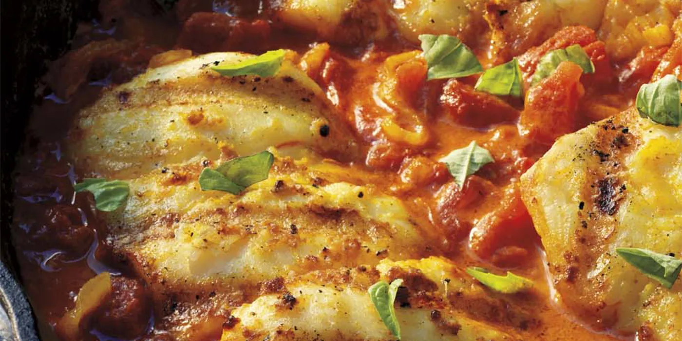 Fileti iverka s Bombay umak od rajčice