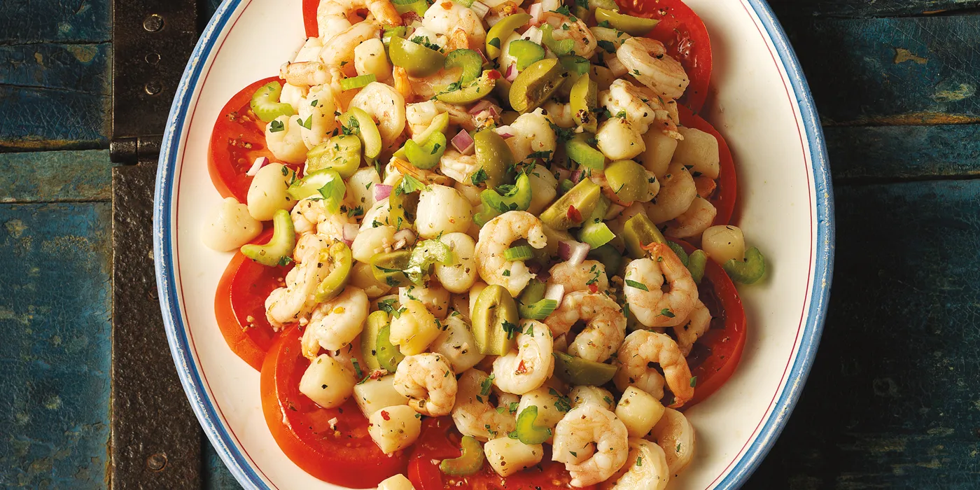 Grčka salata s plodovima mora