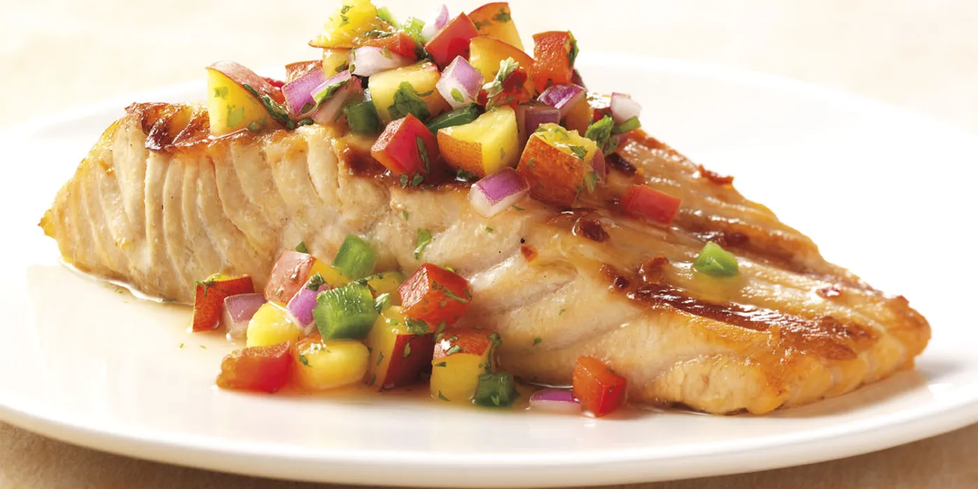 Losos sa salom od nektarina