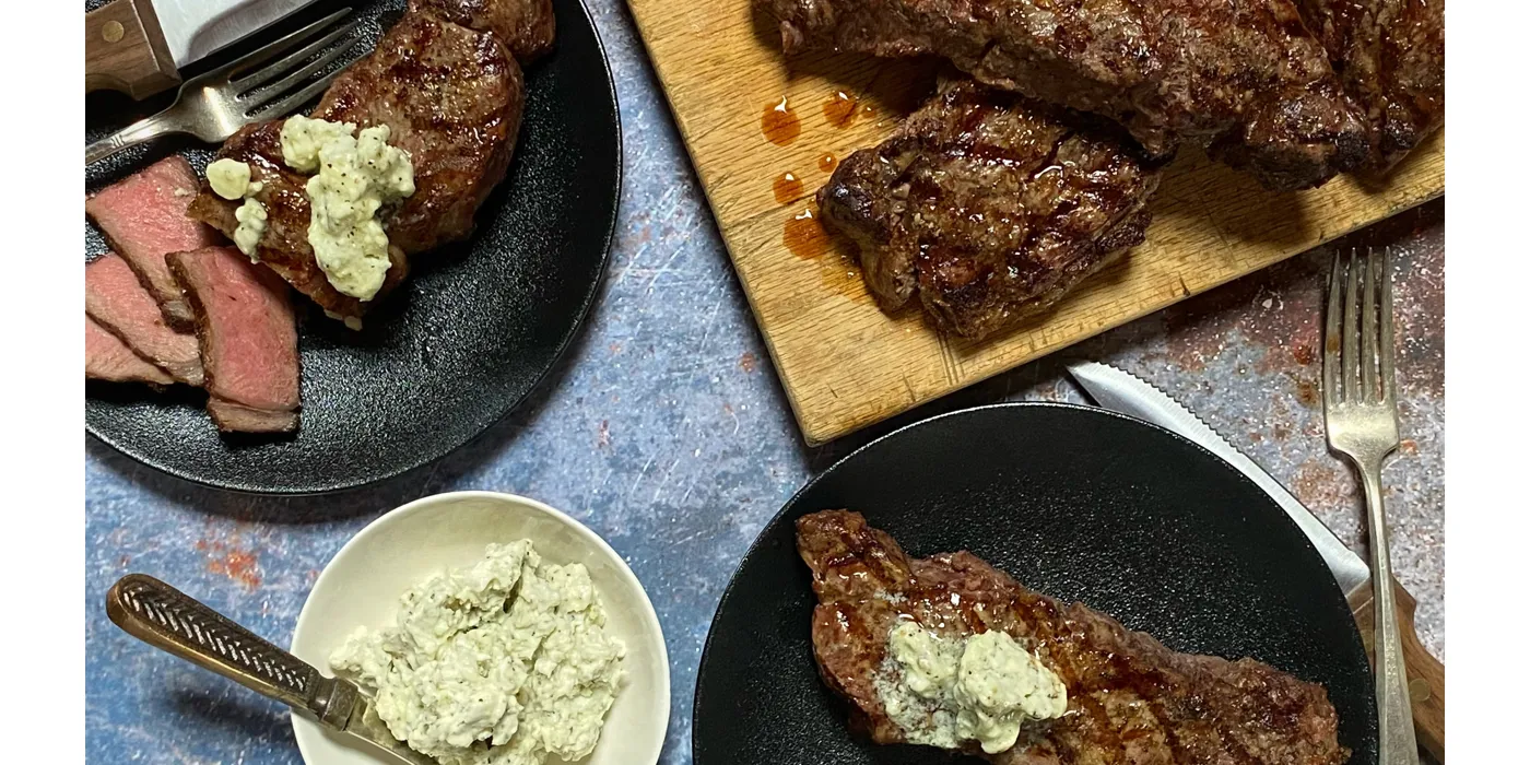 New York odresci s maslacem od plavog sira