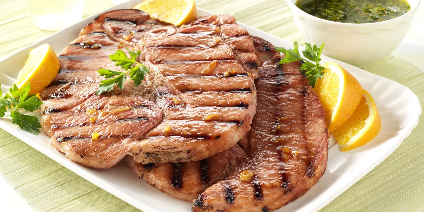 Odresci od šunke s citrusnim umakom