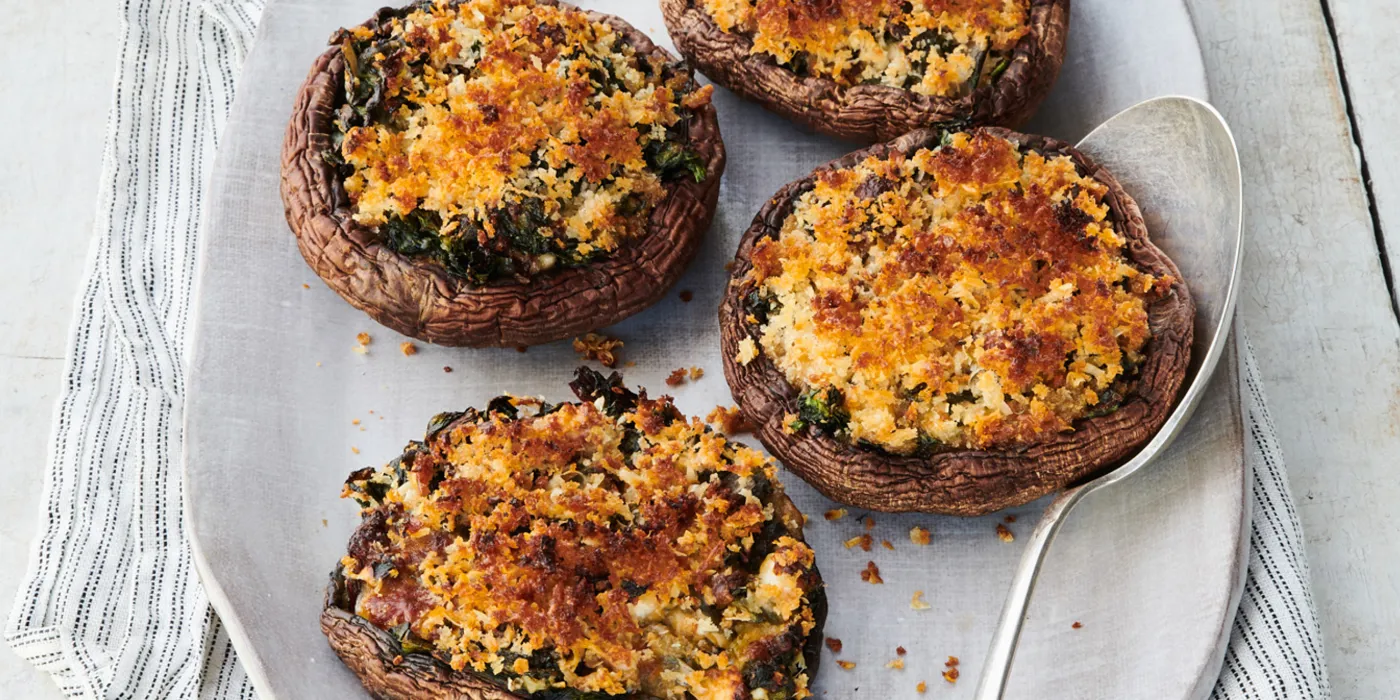 Portobello gljive s blitom i feta sirom