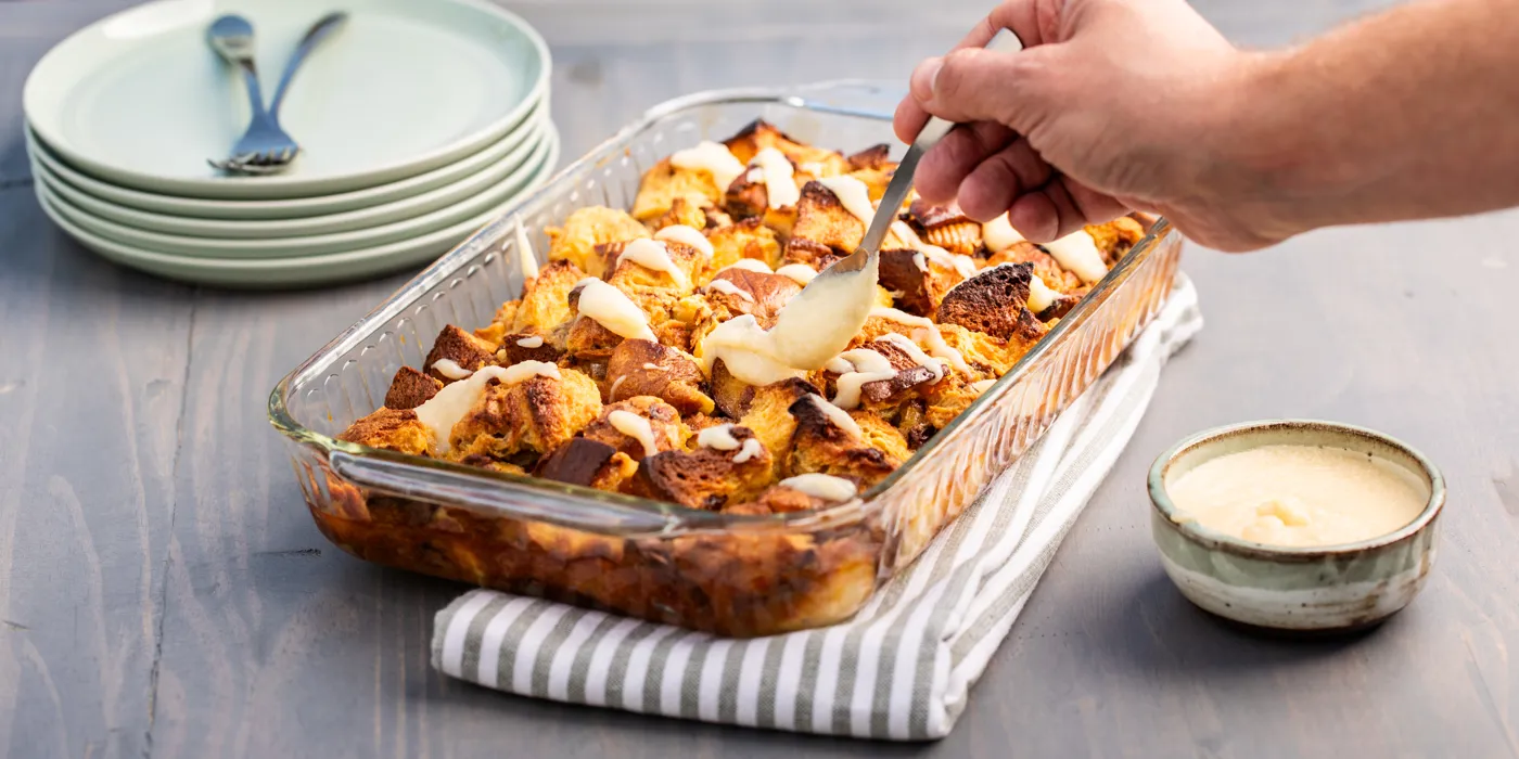 Puding od kruha s panetoneom