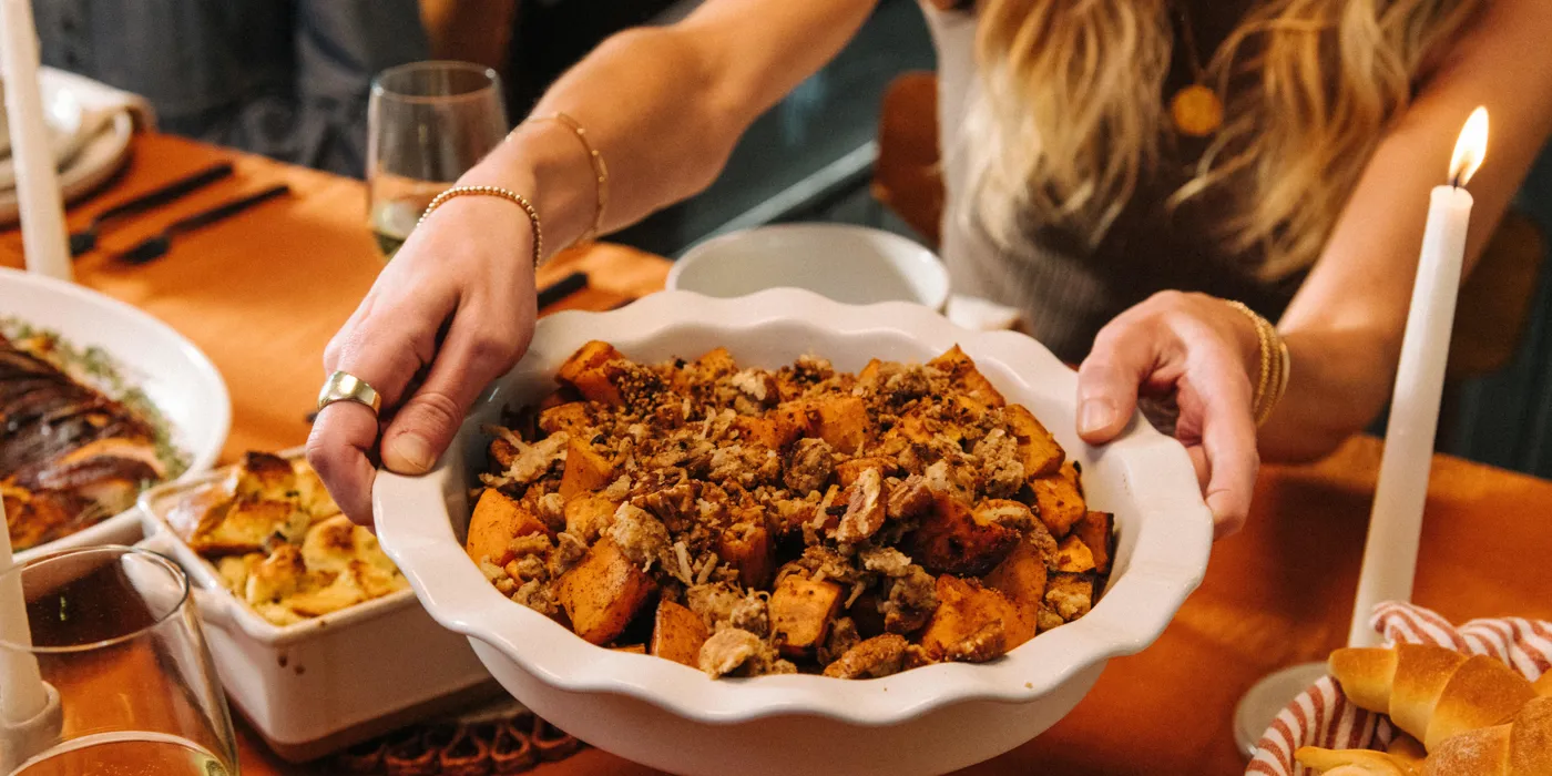 Slatki krumpir s roštilja s kokos-pekan mrvicama