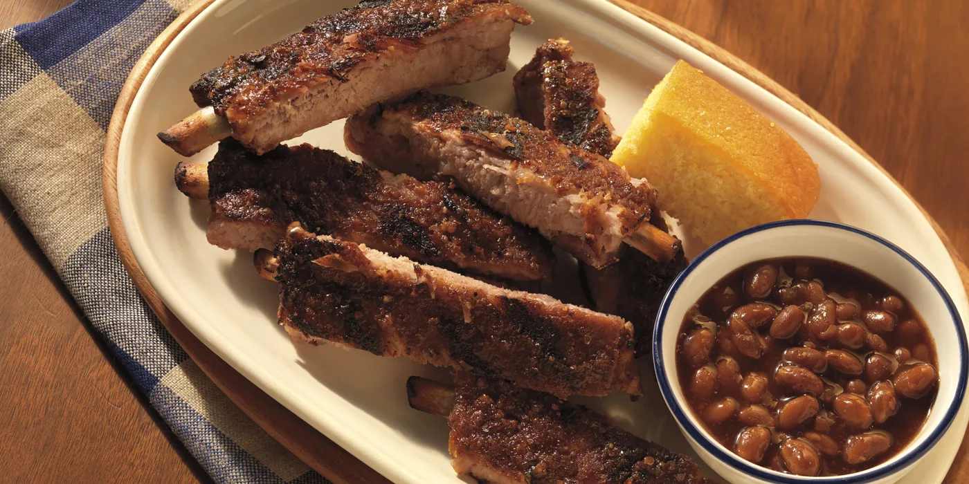 Svinjska rebarca s javorovo-senf glazurom