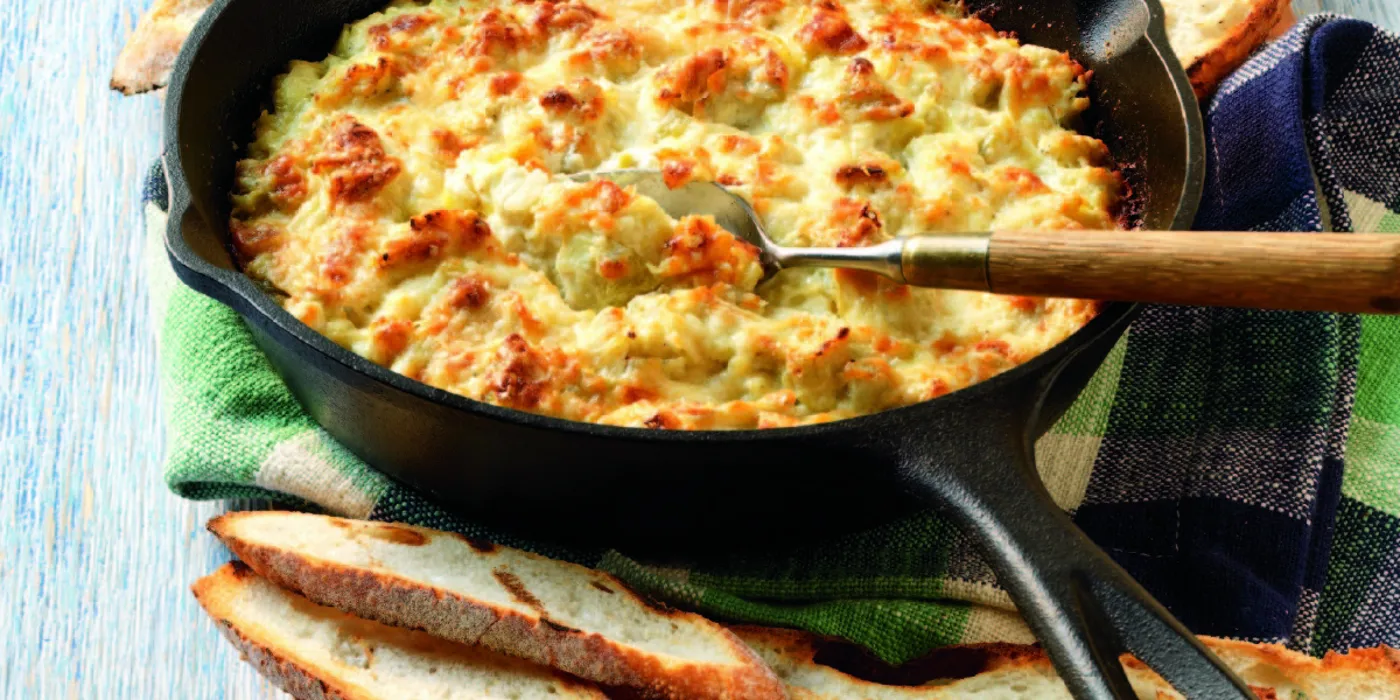 Topli umak od artičoka s parmezanskom koricom